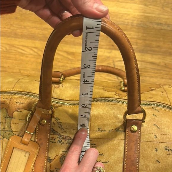 Vintage Alviero Martini Map Print Travel Bag - Picture 8 of 16